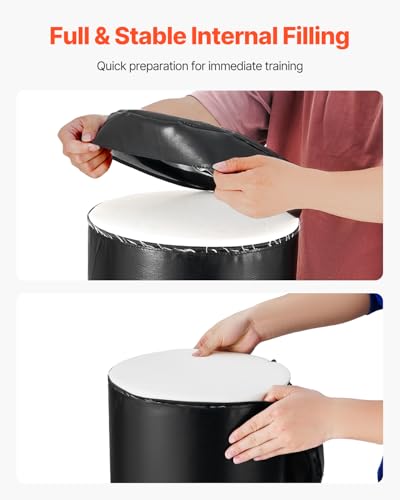 VEVOR PVC Step Over Dummy, High-Density Sponge Blocking Pad Equipment, Heavy Duty Tackle Dummies with Handles, Great for Footwork Drills Sports Training Practice - size: 1PC Tackling Dummy 48*12inch