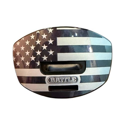Battle Speed X Mouthguard with Interchangeable Thick Strap, for Football, Advanced Composite, BPA Free, Youth and Adult (USA Black Ops) - color: Usa Black Ops