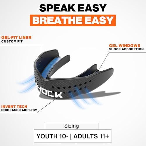 Shock Doctor Trash Talker Basketball Strapless, Clear Blue, Youth - color: Clear Blue, size: Youth