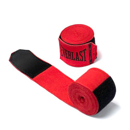 Everlast Elite 180" Handwrap | Boxing Hand Wraps for Men & Women - color: Red