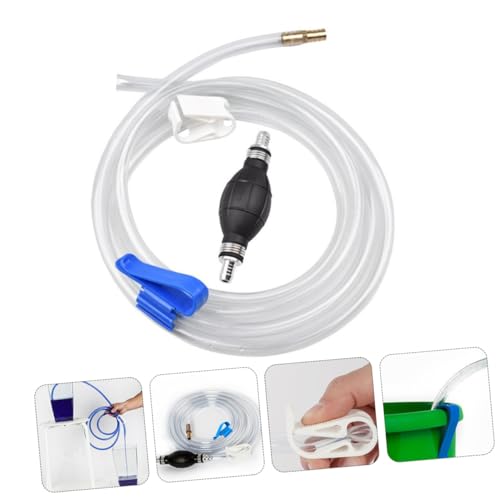 Manual Siphon Pump Hose Set for Oil and Water Transfer, Vehicle Guide Oil Tube with Sturdy Suction Hose, Practical Water Siphon Kit for Aquarium, Car, and Home Use