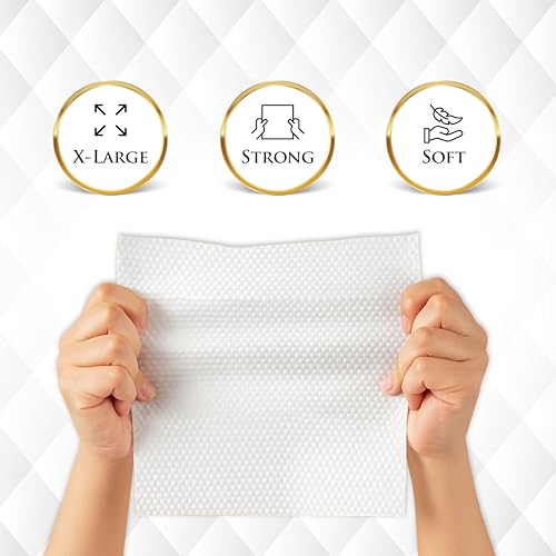 Wudu Towel After Ablution – 60 Count (Pack of 1) – Biodegradable Cloth-Based Dry Towels – Islamic Prayer Accessory for Home, Mosques, Travel – Pairs with Prayer Beads, Mats & Qibla Compass - color: Turquoise