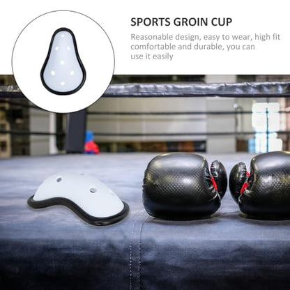 3pcs Groin Protector Cup Breathable Athletic Sports Crotch Guard Taekwondo Martial Arts Boxing Protective Gear