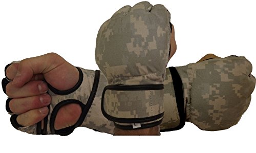 MMA Fighter Gloves - 4oz - Military Patterns - color: ACU, size: XX-Large