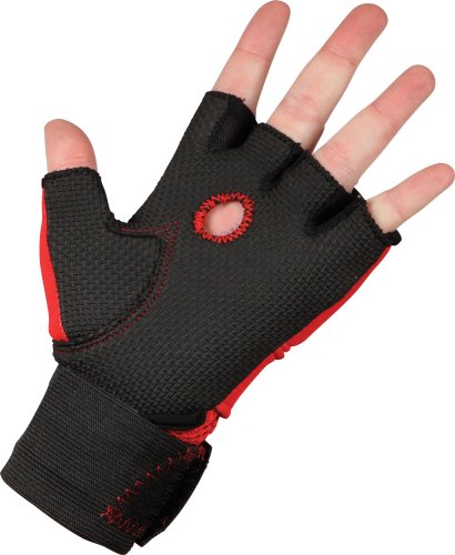 TITLE Classic Gel-X Gloves Wraps, RD/BK, L