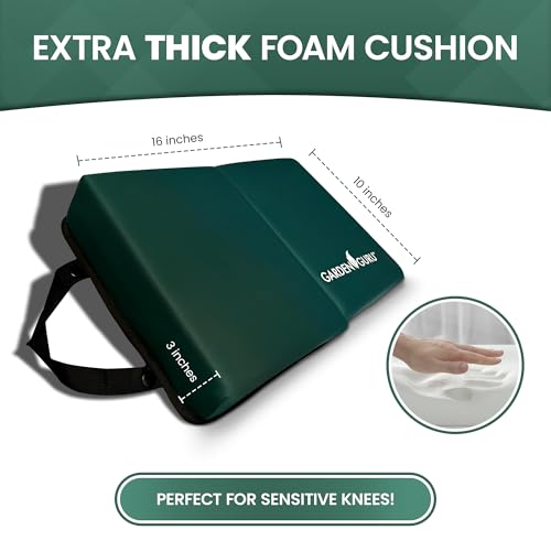 Garden Guru Extra Thick Gardening Kneeling Kneeler Pad – Ultra Soft Foam Cushion Padding for Knee – Water Resistant - Garden Kneeler Mat for Yard Work, Cleaning, Household Chores, Roofing, and More - size: 1 Pack, style: Kneeler Pad