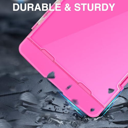 Sooez Original Clipboard with 2 Storage & Pen Holder, Heavy Duty Clip Boards 8.5x11 with Dual Storage, Clearview Dry Erase Coach Clipboard with Real Hinge, High Capacity, School & Office Supplies - color: Pink