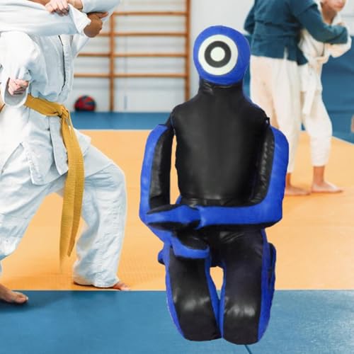 MMA Training Dummy for Grappling and Boxing, Unfilled Practice Tool, Blue 68.8 inch