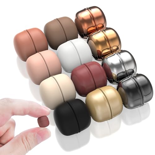12Pcs Hijab Magnets Strong Pinless Magnetic Pins Hold No Damage to Fabric Multi Use Safety Pins for Everyday Hijab Scarf Wearers - color: 12pcs Colourful