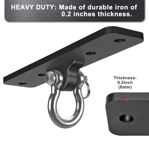 Kipika Heavy Bag Hanger Wall Mount Punching, Rotatable Heavy Duty Boxing Bag Bracket for Home Gym Indoor, Adjustable Length for Kickboxing Bag, Muay Thai Bag,Speed Bag - color: D-Black