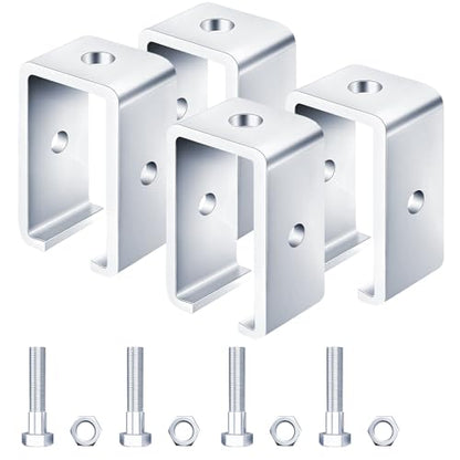Channel Trolley Track Hanger Bracket for UNISTRUT Strut Channel,Intermediate Support Hanger Brackets for All 1-5/8" Channel Trolley Track,for Unistrut Hardware Trolley(4 Pack) - style: 4 Pack