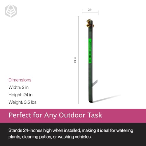Yard Butler Garden Hose Bib Extender, Rust-Resistant, IHBE-6 | Durable Garden Hose Bib Extender, Keeps Hose Elevated, Rust-Resistant, Anti-Kink Design, Easy Installation - size: Extender