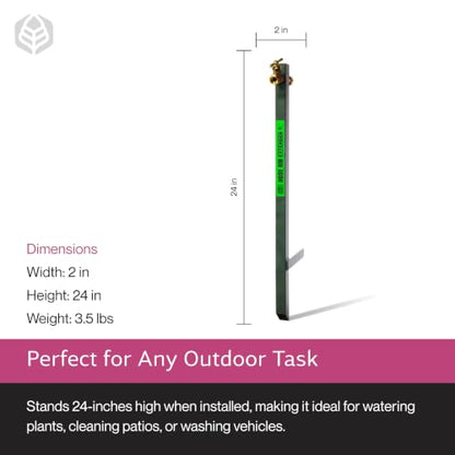 Yard Butler Garden Hose Bib Extender, Rust-Resistant, IHBE-6 | Durable Garden Hose Bib Extender, Keeps Hose Elevated, Rust-Resistant, Anti-Kink Design, Easy Installation - size: Extender