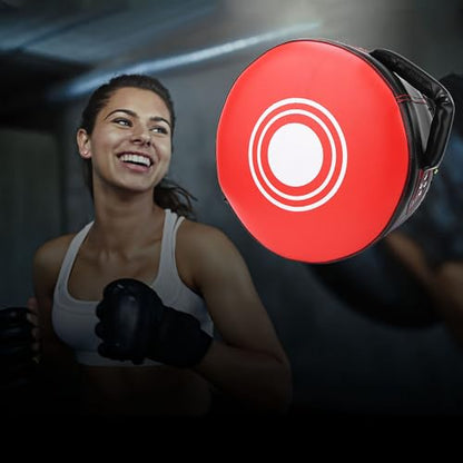 Gavigain Boxing Pads, Boxing Pads Curved Focus Mitts Taekwondo Focus Strength Training Shield Kick Boxing Pad for MMA, Kickboxing, Martial Arts, Muay Thai, Karate Training - color: Red