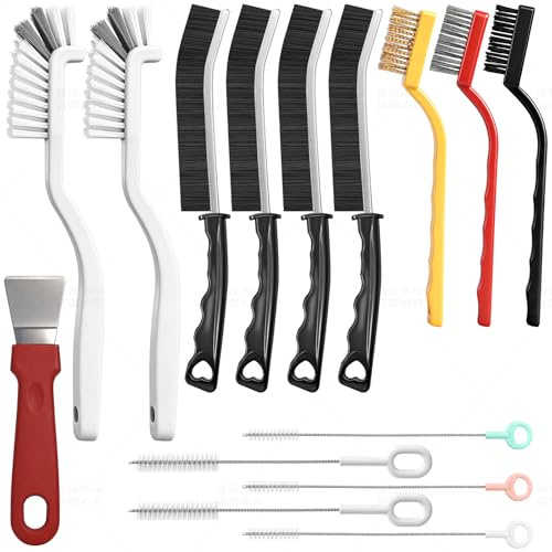 15Pcs Household Gap Cleaning Brush Set, Grout Cleaner Brush, Hard Bristle Crevice Cleaning Tool, Deep Cleaning of Kitchens and Bathrooms' inaccessible Corners and Recesses