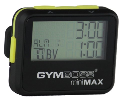Gymboss miniMAX Interval Timer and Stopwatch - Black/Yellow
