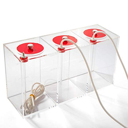 Aquarium Choice Acryli Made Liquid Storage Bucket Doing Pump Reservoir Container (12.5 * 4.25 * 6.5 Inch;4500ml(Red)) - size: 12.5*4.25*6.5 Inch;4500ml(Red)