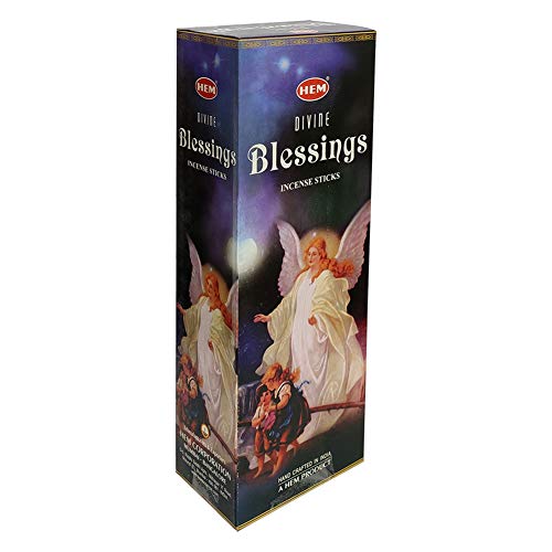 Divine Blessings Incense Sticks and Incense Stick Holder Bundle Insence Insense Hem Incense Sticks - color: Divine Blessings