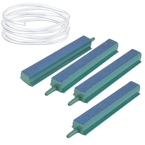 Aquarium Air Stone Bar with 6.5 Feet Airline Tubing for Nano Air Pump Small Bucket and Fish Tank