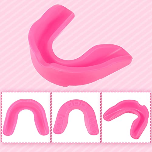 Sport Mouth Guards Gum Teeth Armor Game Guard for Boxing Basketball Football Hockey Karate Basketball Rugby Match - color: Pink
