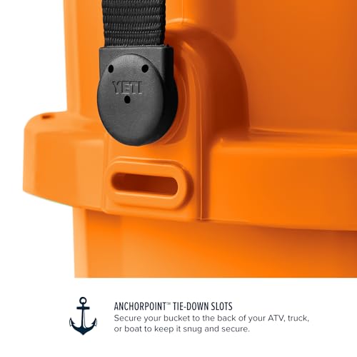 YETI Loadout 5-Gallon Bucket, Impact Resistant Fishing/Utility Bucket - color: King Crab