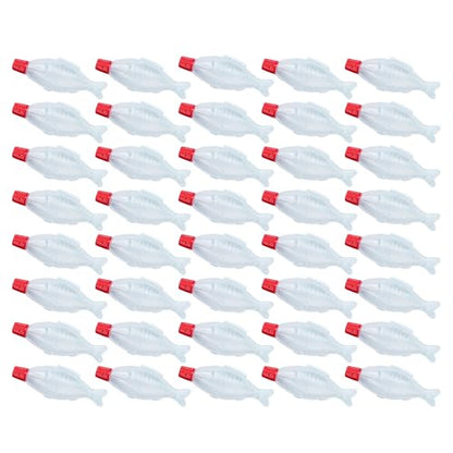 Japanese Soy Sauce Fish Bottles 4ml, 40 pcs, Sushi Tarebin, Made in Japan | Mini Size, for Containers, Bento Box, Seasoning, Dressing, Sauce, Leakproof Plastic Disposable Condiment Bottles, Kitchen - size: 40pcs