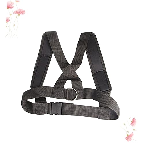 KESYOO Adjustable Sled Fitness Strap Heavy Duty Resistance Training Harness with No Slip Belt System for Core and Posterior Chain Workouts Black Exercise Shoulder Strap