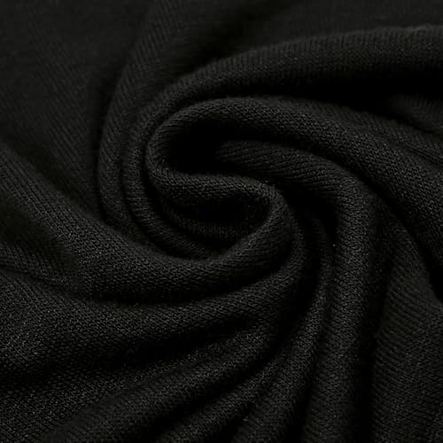 Women Slouchy Beanies Cap Soft Hijab Cap Under Scarf for Women Muslim Jersey Hijab Undercaps(1PC/2PC) - color: Black