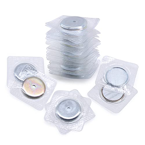 SEMINI Hidden Sew Magnetic Snap Invisible Hidden Sew in PVC Hidden Purse Closure for Fastener Handbag Cloth Clasp DIY Craft Sewing Tools (25mm) - size: 25mm,circular