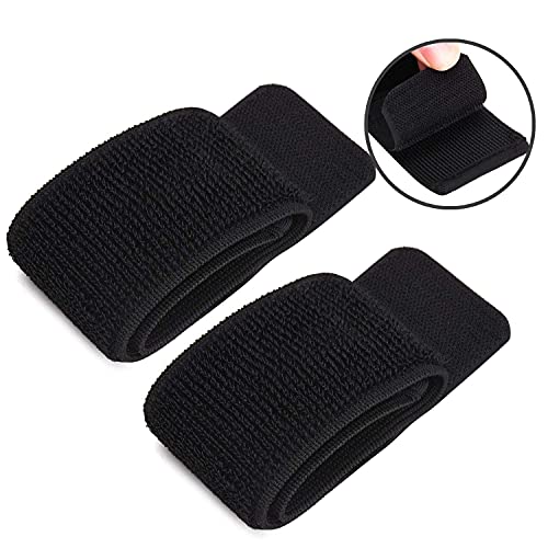TOBWOLF 4PCS Soccer Shin Guard Strap, Anti Slip Sports Football Legging Shin Fixed Straps, Lightweight Ankle Guards for Kicking Ball, Running, Cycling