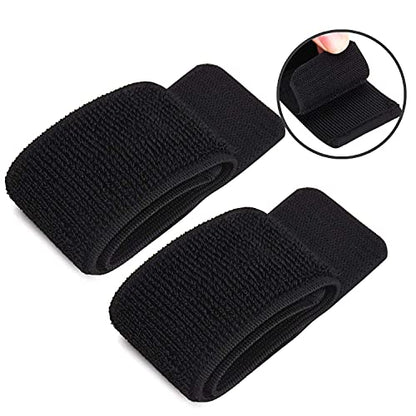TOBWOLF 4PCS Soccer Shin Guard Strap, Anti Slip Sports Football Legging Shin Fixed Straps, Lightweight Ankle Guards for Kicking Ball, Running, Cycling