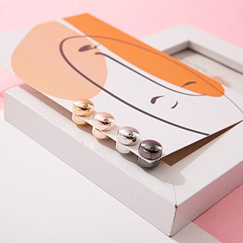 4 Pcs Strong Hijab Magnets Accessories Fashion Veil Weights Brooch Multi-Use Pinless Buttons Hijab Pins for Headscarf Scarves