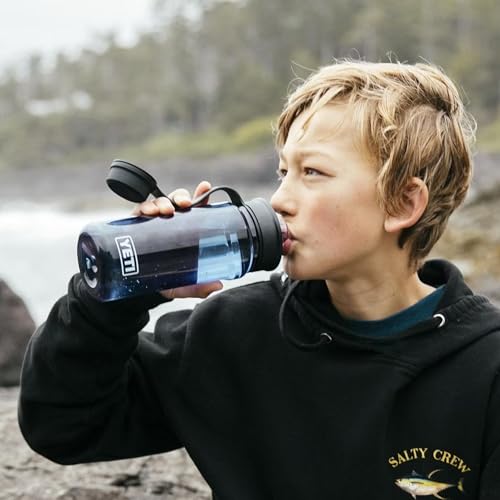 YETI Yonder Water Bottle with Yonder Tether Cap, Lightweight, Leakproof and BPA-Free - color: Charcoal, size: 20 Ounces