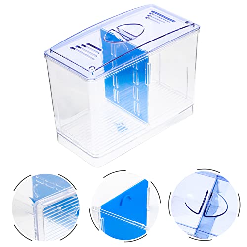 Aquarium Isolation Box for Betta Fish Acrylic Breeding Tank for Tropical Fish Smooth for Separation and Spawning