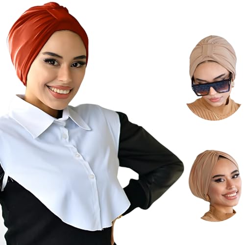 Para Life Turban With Band - Women's Hijab & Hair Wraps - Instant Hijab Cap - color: Cottage