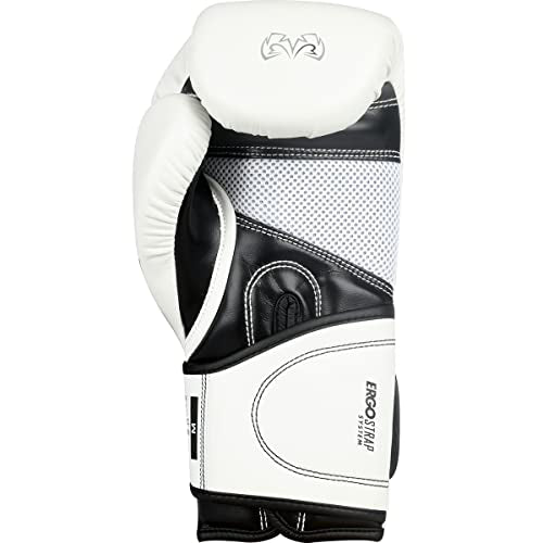 RIVAL Boxing RB2 2.0 Super Bag Gloves, Hook and Loop Closure - High-Density, Multi-Layered Padding, and Breathable Mesh Palm - color: White, size: Small