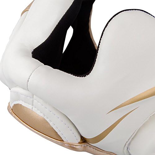 Venum Elite Standup Shin Guards - color: White/Gold, size: X-Large