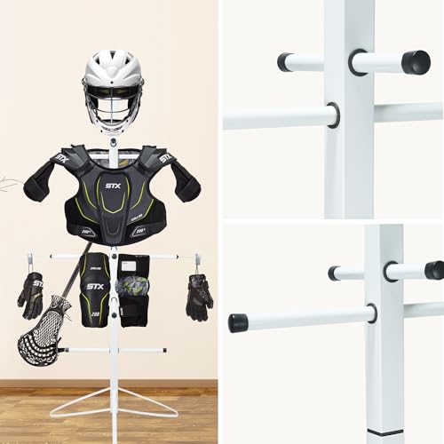 Hockey Gear Drying Rack for Drying and Storing Adult and Child Sports Metal Hockey Equipment Drying Rack-4 Additional Hanging Clips