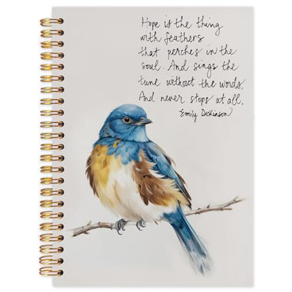 Likjad Inspirational Bird Spiral Notebook Journal 5.5x8.3, Motivational Journals for Writing, Inspirational Gifts for Women, Birds Lover Gift Hardcover Notebooks for Note Taking - color: Birds Lover