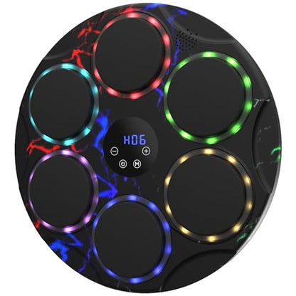 Music Boxing Machine with Gloves - Wall Mounted Punching Trainer for Adults & Kids, 9-Speed Punch Game, Wall Boxing Punching pad, 2025 Upgrade Gifts for Boys Age 6+ - style: Lightning