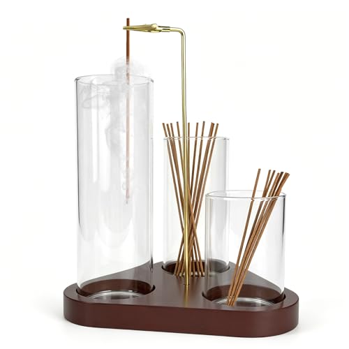 3 in 1 Incense Holder, Incense Burner, Insence-Stick Holder Mess-Free Incense Burner Holder, Ideal for Meditation, Yoga, Relaxation, and Home Decor - Anti-Ash Flying - color: 3 in 1