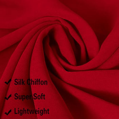Leimandy Infinity Chapel Veil Hijab Scarf Head Wrap for Muslim V96 - color: Burgundy
