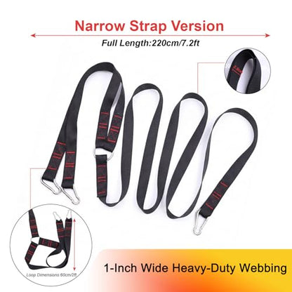 Heavy-Duty Sled Pulling Strap, Tire Dragging Pull Strap for Sled Training, Strength & Conditioning Workouts, Compatible with Harnesses & Belts - size: 2.5cm Wide