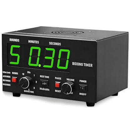 Professional Gym Interval Timer,Portable Classic Boxing Interval Timer,with Led Display,Selectable Training Time & Cycle Repetitions,for Muay Thai,MMA,Kickboxing Green - color: Green