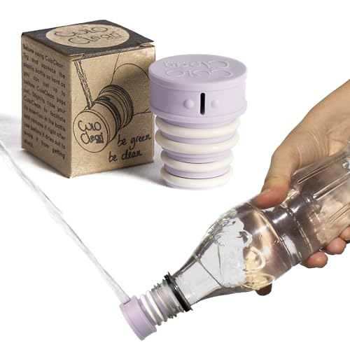CuloClean Portable Bidet for Toilet, Travel, or Camping. Compatible with Any Plastic Bottle. Discreet, Sanitary or Travel Shower, Attachable Stopper, Backcountry Bidet Nozzle (1pcs Lilac) - color: 1pcs Lilac