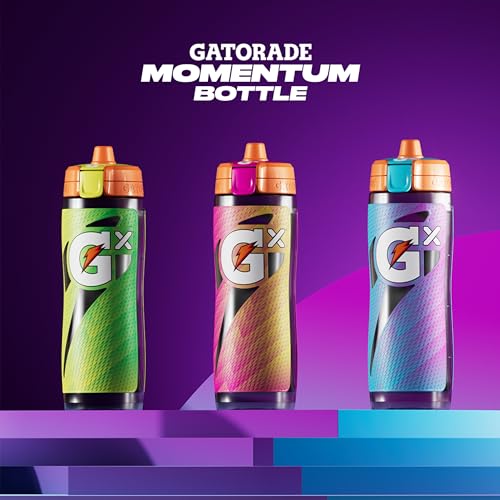Gatorade Gx Bottle,Momentum Neon Blue,(Pack of 6) - color: Neon Blue, size: 30 Ounces (Pack of 6)