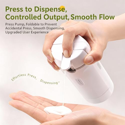 4 in 1 Travel Dispenser Bottle,4 Pack 30ML Travel Bottles for Toiletries, Leak Proof Travel Size Containers (White, OneSize) - color: White