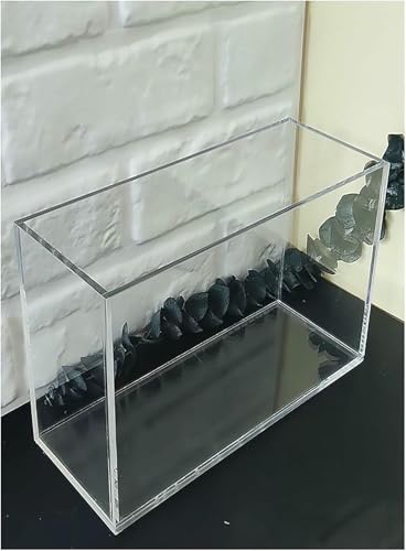 5MM/0.2In Thickness Acrylic Display Cabinet, Shallow Water Tank, Portable Food and Cosmetics Storage Box, Transparent Acrylic Floating Photography Props Shooting Tray