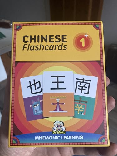 Dr. Moku's Chinese Flash Cards for Beginners - Learn Mandarin Quickly with Mnemonic Memory Tricks - Study 100's of Sample Words - Boost Your Vocabulary with Unforgettable Visual Learning