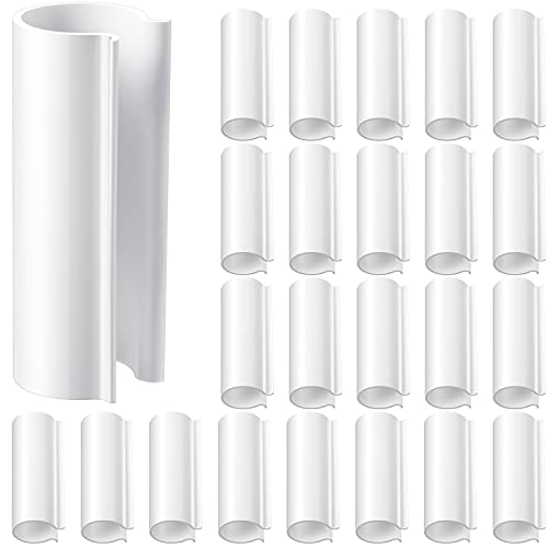 Jetec 32 Pcs PVC Pipe Clips Pool Cover Clamps for Above Ground Pool Greenhouses, Row Covers, Garden, Shelters, Bird Protection, 2.4 Inch Long(for 1/2 Inch PVC Pipe,White) - color: White, size: for 1/2 Inch PVC Pipe